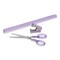 Kate Spade New York Colorblock Acrylic Desk Accessories - Desk Supplies Set, Lilac